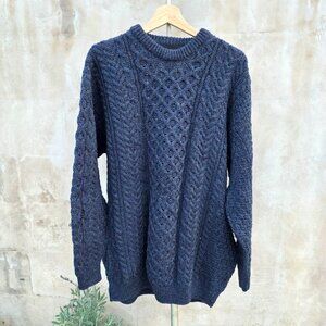 Rue saint Patrick wool cableknit sweater